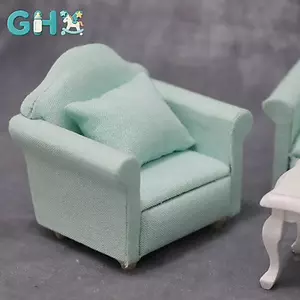 GHX 1: 12 sofa đơn mềm thu nhỏ dành cho búp bê đồ chơi nội thất mini dành cho bé gái quà tặng VN