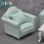 GHX 1: 12 sofa đơn mềm thu nhỏ dành cho búp bê đồ chơi nội thất mini dành cho bé gái quà tặng VN