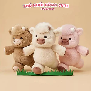 Gấu bông chú bò Sugaodi 40cm – Thú nhồi bông cao cấp mềm mịn, gấu bò sữa dễ thương quà tặng