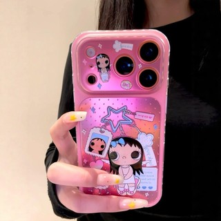 Ốp Điện Thoại Ngọc Polo Dot Girl Màu Hồng Dễ Thương Cho iPhone 17 Pro Max 16 15 Pro Max Chống Sốc Bảo Vệ Camera Ốp Lưng Cứng Chống Rơi