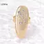 LUImo Nghệ Thuật Giọt Nước Mở Nhẫn Cho Nữ Retro Phong Cách Hình Học Cá Tính Thời Trang Phụ Kiện SBS