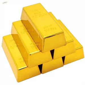 ZENZON Thanh Vàng Giả, Chặn Cửa Lấp Lánh Gạch Vàng, Lý Tưởng Trọng Lượng Giấy Trang Trí Bàn Mô Phỏng Thanh Bullion Trang Trí Nhà