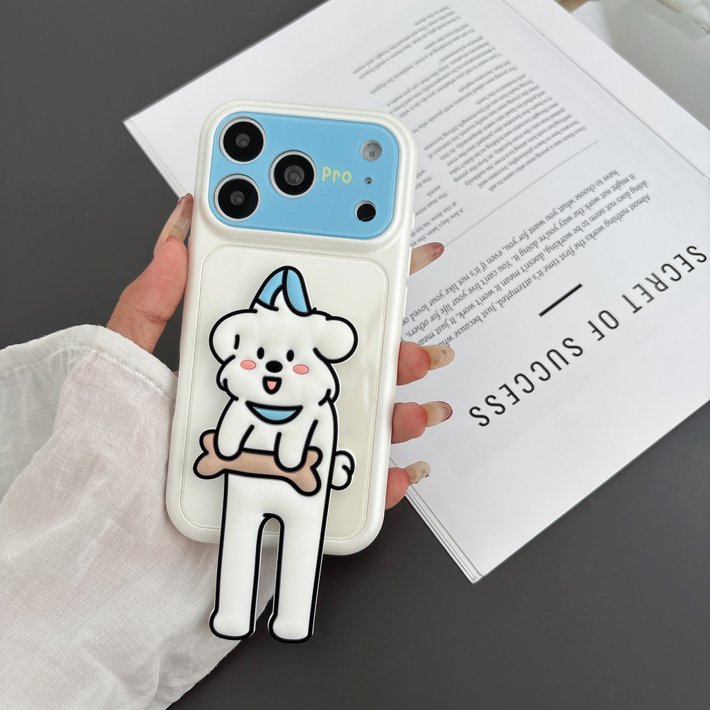 Ốp điện thoại động vật nhỏ ba chiều 3D cho IPhone 17 Pro Max 17 16 15 14 13 Vỏ điện thoại chống rơi