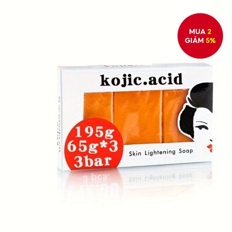 Kojic Kojic Kojic Axit Xà Phòng Đu Đủ Xà Phòng Xà Phòng Handmade Tinh Dầu Xà Cơ Thể Nhẹ Nhàng Làm Sạch Dưỡng Ẩm Da 3 Chiếc