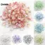 KUZHEN 50 Cái 7x13mm Thay Đổi Dần dần Acrylic Bellflower Hạt Mũ Trang Sức Phát Hiện Quyến Rũ Vòng Tay Miếng Đệm Hạt Để Trang Sức Làm Nóng