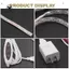 Dải đèn máy may, Dải đèn LED USB 12 inch có thể điều chỉnh độ sáng, Đèn trắng cho, phích cắm US