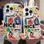 Ốp lưng tương thích cho iPhone 17 Air 16 15 14 13 12 11 Pro X XR XS Max SE 2020 6 7 8 Plus Kem gợn sóng cong cạnh Motif Cô gái xinh đẹp NYK327