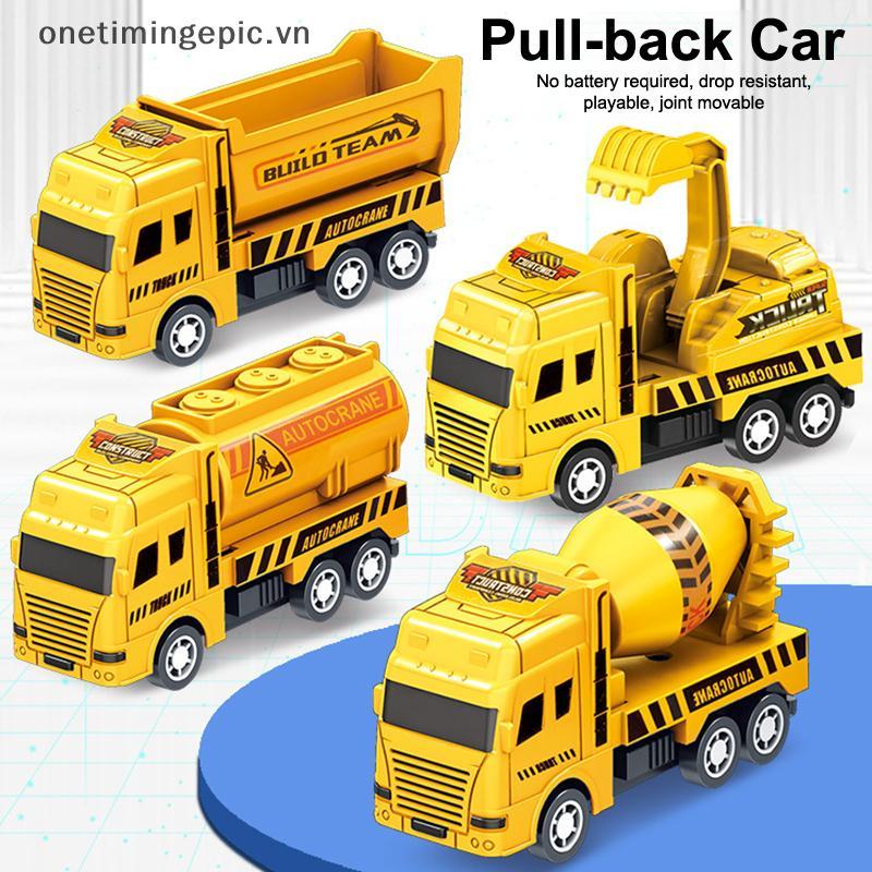 VFZ 1 Xe Giáo Dục Trẻ Em Kid Kéo Ba Đồ Chơi Chiến Binh Kỹ Thuật Xe Mô Hình Bốn Xe Mini OTE