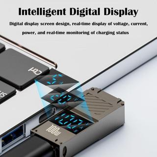 Bộ chuyển đổi USB-C sang DC MELEN, Bộ chuyển đổi PD 100W Type-C sang DC sạc nhanh, Bộ kết nối nguồn máy tính xách tay màn hình kỹ thuật số đa năng thông minh chuyên nghiệp cho / / Dell