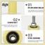 Con lăn cổng Nylon phẳng bằng thép B & N | Bánh xe dẫn hướng vòng bi cho cửa trượt điện & hệ thống Tra.