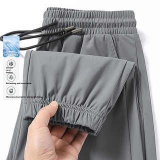 Quần âu nam ESEA, phong cách Harajuku Nhật Bản, lụa băng mỏng, làm mát và khô nhanh