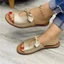 Dép Sandal Nữ Màu Trơn Da PU Thoáng Khí Dép Thích Hợp Cho Cắm Trại Đi Bộ Trong Nhà