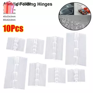 GAVESTO 10 Cái Bản Lề Gấp, Bản Lề Cửa Acrylic, Phần Cứng Nội Thất Có Thể Gập Lại Trong Suốt 270 Độ DIY Tủ Cửa Hộp
