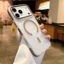 ốp lưng Áp dụng cho vỏ điện thoại di động Apple 17promax acrylic hút từ tính chống rơi cảm giác da iPhone16