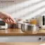 {AKIN} Thìa lọc bằng thép không gỉ có vòng treo cho rau củ gạo Pasta Dụng cụ nhà bếp tiết kiệm không gian để sử dụng hàng ngày {a}