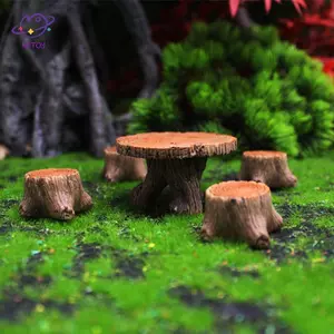 HFTOY 5 Cây thu nhỏ Stump Phụ kiện nghệ thuật sân vườn Trang trí bằng nhựa, Phụ kiện cảnh quan sân vườn, Đồ thủ công sáng tạo bằng nhựa ~