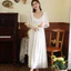 Phụ Nữ Mềm Mại Tay Ngắn Bộ Đồ Ngủ Vintage Váy Ngủ Nữ Váy Ngủ Đồ Ngủ