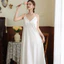 Phụ Nữ Đệm Cotton Sling Váy Ngủ Nữ Vintage Không Tay Homewear Váy Đồ Ngủ
