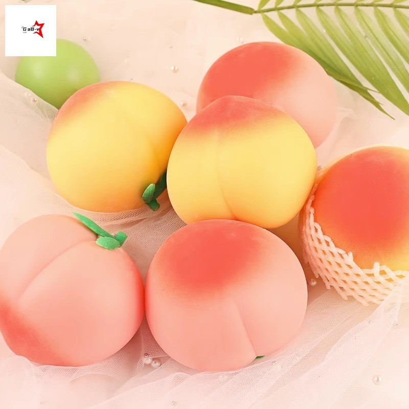 Đồ chơi bóp đào phục hồi chậm - Hiện vật giải nén giảm căng thẳng mô phỏng trái cây