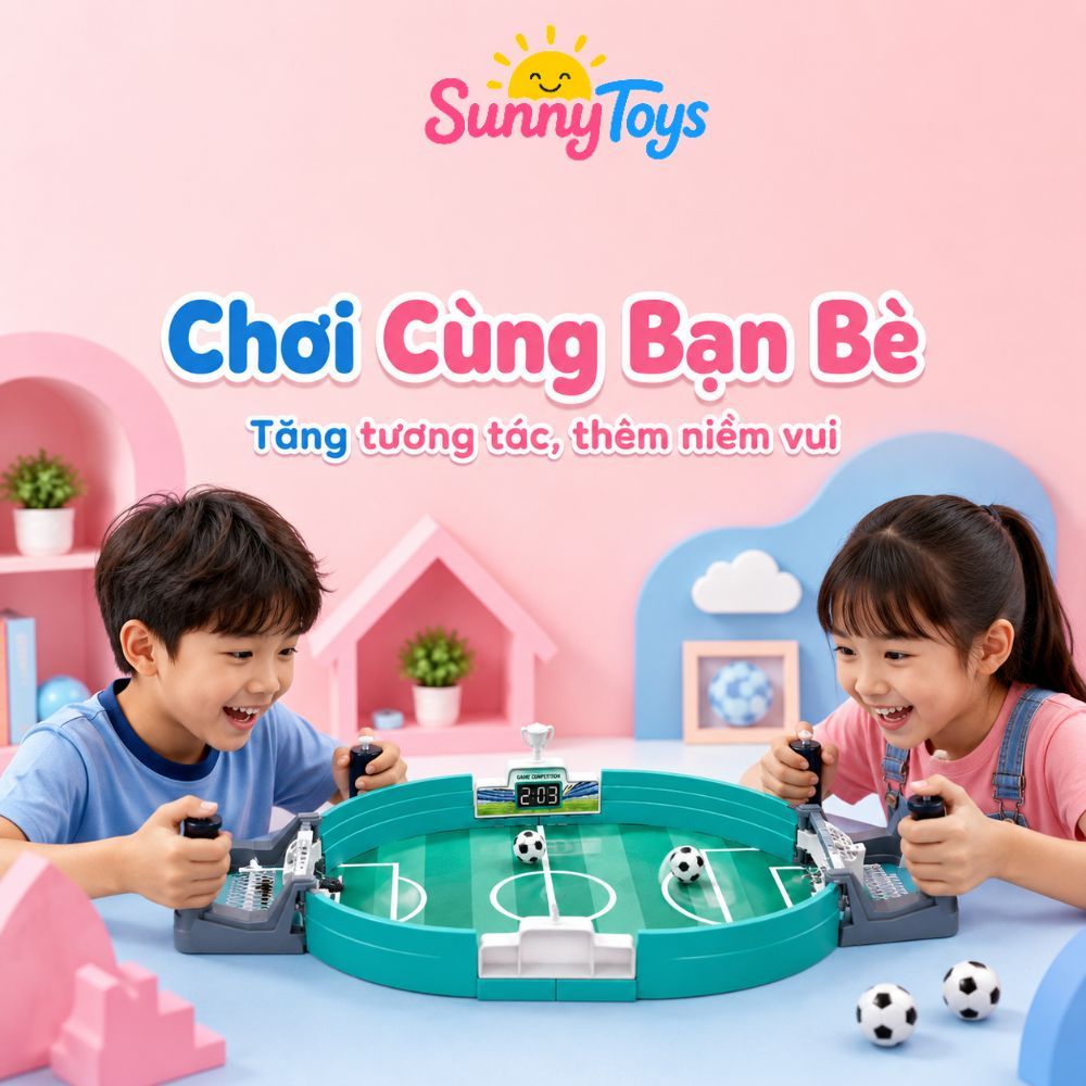 Bàn Đá Bóng Mini SunnyToys - Đồ Chơi Thể Thao Vui Nhộn Cho Bé Tại Nhà