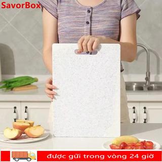 Thớt Rau SAVORBOX, Thớt PP Hai Mặt Chống Sữa, Kết Cấu Đá Cẩm Thạch Bền Thực Phẩm Chống Trơn Trượt Thịt Thớt Máy Rửa Bát An Toàn