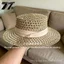 Area 77 Pháp Ba Tầng Webbing Rỗng Flat Top Thoáng Khí Chống Nắng Mũ Rơm Mùa Hè Đi Biển Kỳ Nghỉ Phù Hợp Với Tất Cả Trận Đấu
