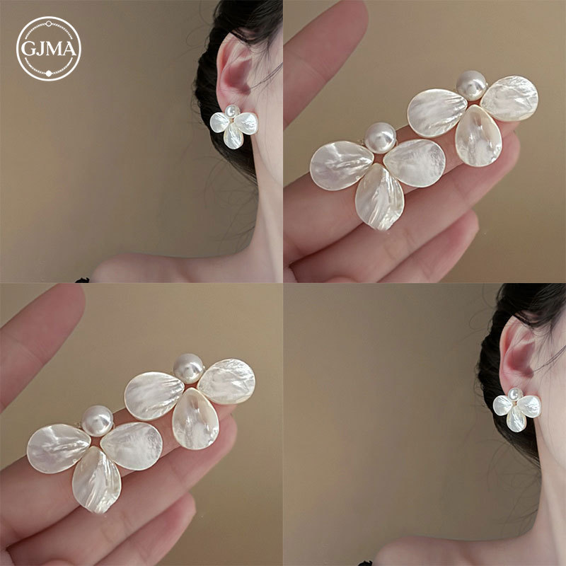 Bông tai tua rua vỏ phong cách khu nghỉ mát mùa hè phụ kiện bên bờ biển thời trang và ngọt ngào dành cho nữ