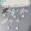 FUHUIOT Music Note Móc Khóa, Chất Liệu Acrylic Chấm Bi Họa Tiết Ita Túi Charm, Họa Tiết Sọc Dễ Thương Hình Ngôi Sao Sáng Tạo Hoạt Hình Chìa Khóa Túi Mặt Dây Chuyền