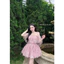 ĐẦM REN LÔNG 2 DÂY TRỄ VAI XOÈ BYJOLIE