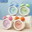 <cosyh>Compact Design Silent Twin Bell Alarm Clock with Convenient Night Light