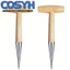 <cosyh>Garden Hole Digger with Wooden Handle for Planting Transplanting Fertilizing Use