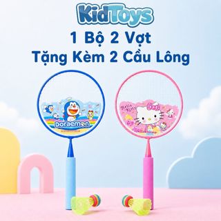 Bộ Vợt Cầu Lông KidToys Siêu Nhẹ Cho Bé - Dễ Cầm, Dễ Chơi Trong Nhà Và Ngoài Trời