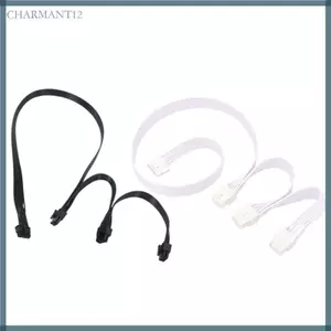 Char Cáp kết nối 8Pin phẳng linh hoạt 12VHPWR sang ba đầu nối để xây dựng PC sạch và truyền nguồn hiệu quả
