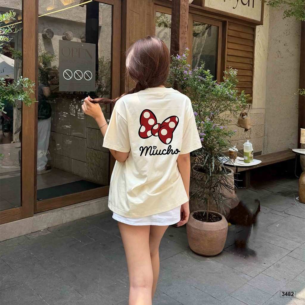 （Giao hàng 24h）Angela Áo thun nữ form boxy kitty đáng yêu