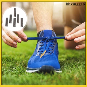 100 Chiếc Đồng Kim Loại Dây Giày Đầu Mịn Đen Kết Thúc Giày Ren Sửa Chữa khxinggao