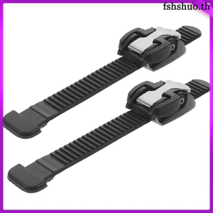 2 Chiếc Màu Đen PVC Con Lăn Trượt Khóa Dây Đeo Có Thể Thay Thế Có Thể Điều Chỉnh Cố Định Dây Đeo Cho Giày Trượt Băng