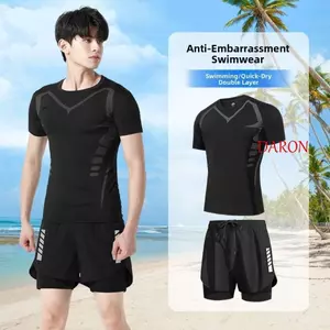 Bộ Đồ Bơi Nam DARON, Quần Bơi Thiết Kế Mới Đồ Bơi Mùa Xuân Nóng, Quần Bơi Thoải Mái Trọn Bộ Quần Bơi Nhanh Khô Bộ Đồ Bơi Nam