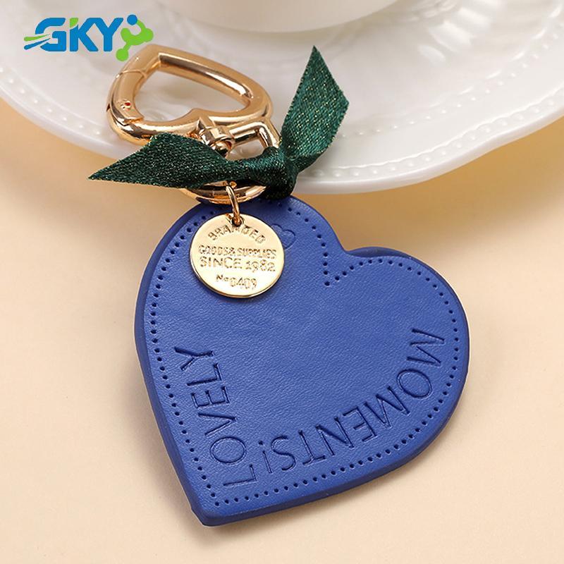 GKY Nữ Móc Khóa Da Trái Tim, Thời Trang, Móc Xe/Nhà/Túi, Charm Mặt Dây, Quà Tặng