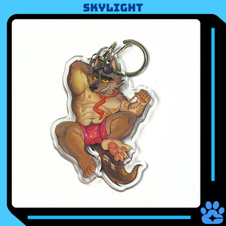 Furry Mr.WOLF - The Bad Guys - Mica Plastic 6cm Keychain