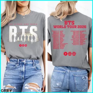 SY3 BTS World Tour Arirang Áo thun cotton dày Màu sắc thoải mái K-Pop Merch Dành cho người hâm mộ DTF quà tặng YS3
