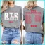 SY3 BTS World Tour Arirang Áo thun cotton dày Màu sắc thoải mái K-Pop Merch Dành cho người hâm mộ DTF quà tặng YS3