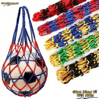 [Vận chuyển nhanh] Túi đựng bóng rổ CORESSPACE, Túi nylon dệt nhiều màu, Túi đựng bóng nylon bền Bóng đá