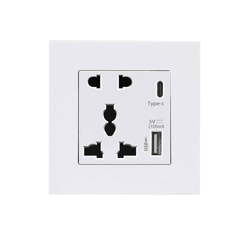 MUQV Nguồn Điện 2100MA USB Soet Bảng Điều Khiển Quốc Tế 13A Vương Quốc Anh Tường Loại C Giao Diện n