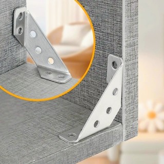Đầu nối góc nội thất bằng thép không gỉ đa năng - Giá đỡ cố định hình tam giác có vít