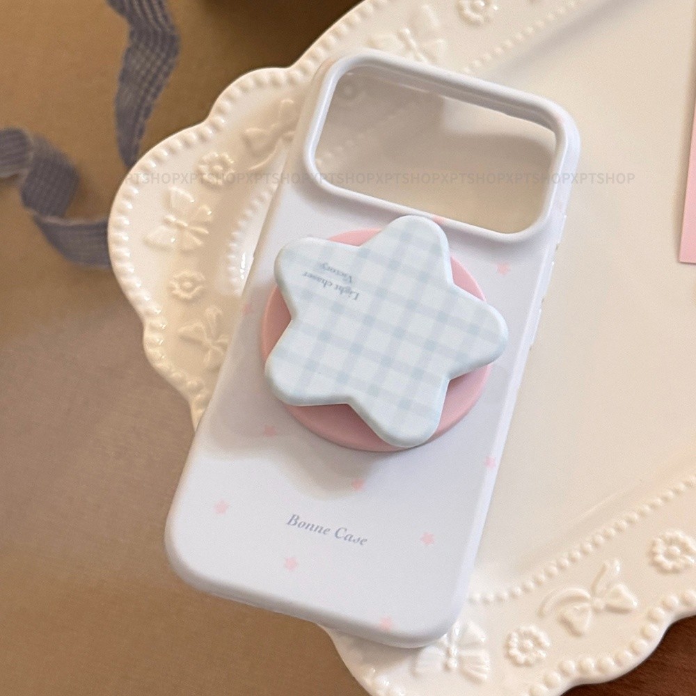 Giá đỡ lưới từ tính Vỏ điện thoại mềm mờ hình ngôi sao cho iPhone 17 Pro Max 16 15 14 Vỏ bảo vệ chống sốc