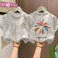 Áo thun trẻ em cổ tròn tay ngắn đa năng thời trang mùa hè mới dành cho bé trai và bé gái