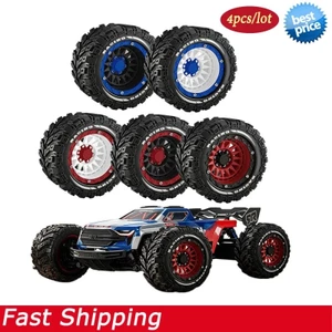 4 90mm 12mm Hex Lốp Cao Su Bánh Xe Cho MJX 16207 / 16208 HBX 16889 SCY 16101 / 16102 Traxxas 1 / 16 Summit E-Revo ARRMA Mini Kraton 1 / 14 1 / 16 Traxxas Summit E-Revo