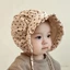 Trẻ Sơ Sinh Cho Bé Mũ Chống Nắng Vintage Chấm In Ruffle Viền Nắp Bonnet Mũ Mũ Mũ Ngoài Trời
