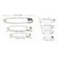 SMILE 460 chiếc Chân an toàn, Chân an toàn đa chức năng bằng thép không gỉ an toàn bằng sắt, Số lượng lớn 7 kích cỡ Chân an toàn chắc chắn Dụng cụ cầm tay