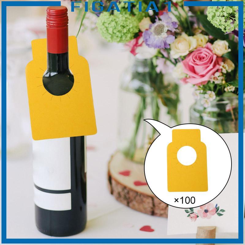 Thẻ chai rượu vang có thể tái sử dụng Thẻ quà tặng treo giấy tráng bền cho quán Bar Nhà bếp Champagne Chai cổ trưng bày